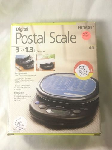 Royal DS3 Digital Postal Scale 3 LB Pound Max WORKS