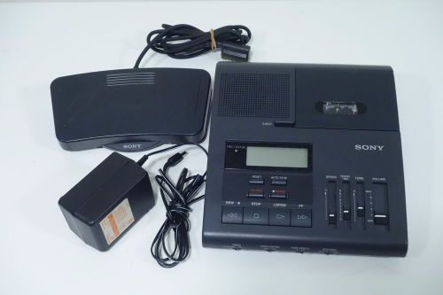 Sony BM-850 Dictation Transcriber Microcassette BM-850 w/ Foot Pedal Used