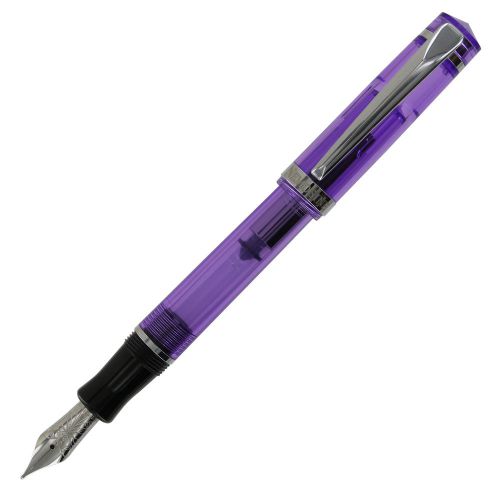 Nemosine Singularity Magenta Demonstrator Chrome Trim Fountain Pen - Medium Nib