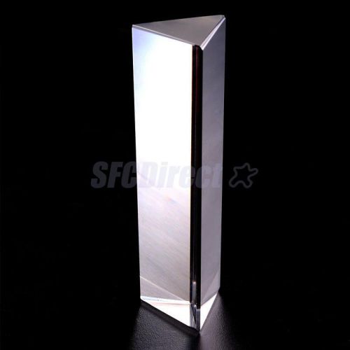 6&#034; optical glass triangular prism children physics science learning aid for sale