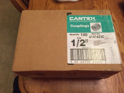 Cantex 1/2&#034; Coupling 6141623C Qty 100