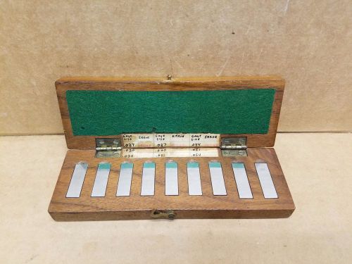 Dearborn gage ellstrom 9 piece gage block set  machinists tools measure tool for sale