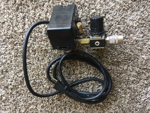 Compressor air pressure switch-regulator-pressure gauge-coupler-cord (2e21045tb) for sale