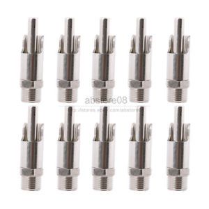 10pcs stainless steel 1/2&#034; thread pig automatic nipple drinker waterer feeder for sale