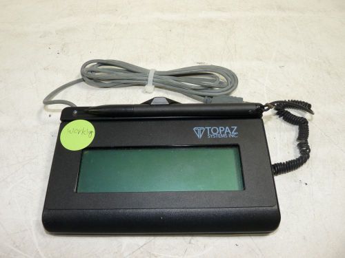 Topaz T-LBK460-HSB Backlit LCD Signature Capture USB Pad 1x5 Size w/Stylus