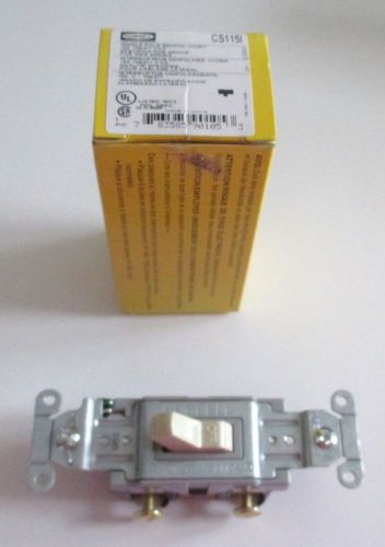 Hubbell Switch Cs115I  Spec Grade  Single Pole 15A-120-277 VAC  Ivory