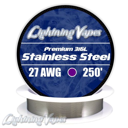27 AWG Stainless Steel Wire 316L 0.36mm - 250&#039;