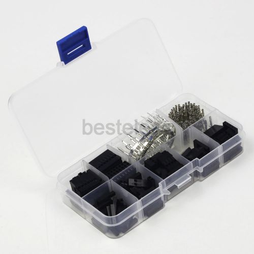 310pcs Dupont Wire Jumper Pin Header Housing Connector Male + Female Crimp + Box