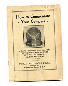 Vintage Advertising Booklet WILCOX CRITTENDEN CO How to Compensate your Compass