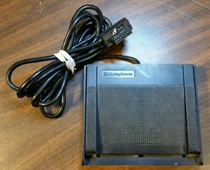 Vintage DICTAPHONE Dictation Transcriber Foot Pedal 3 Button Serial Interface