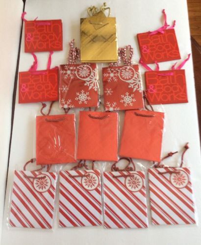 NEW! Lot Of 15 Bath&amp;Body Works Gift Bags Small Sizes 5&#034;x 4&#034; Tissue Paper/ Tags