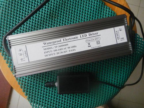 110V 200W 6A Dimmable IP67 Waterproof Power LED Driver Input 100-140v New