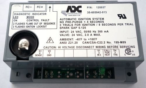 ADC American Dryer Corp 24V automatic ignition system PN 128937
