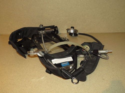 North safety equip model 816 backplate, harness, reducer, gauge and alarm - (b) for sale