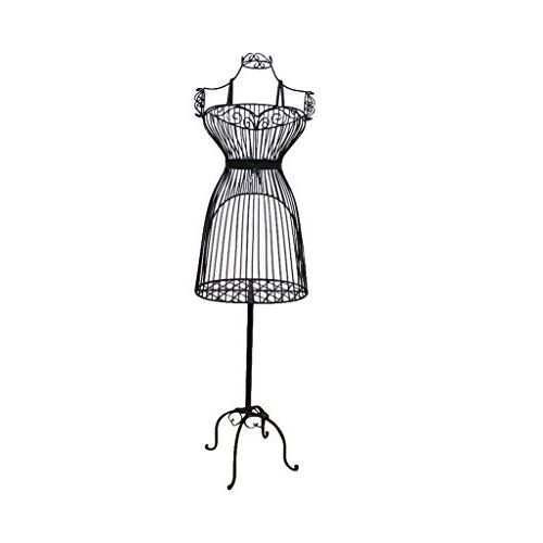 Metal Dress Form Wire Mannequin Women Clothing Decorative Stand Display Vintage