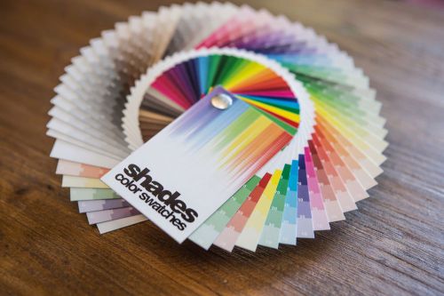 Shades Color Swatches - Coated &amp; Uncoated CMYK Process System Guide