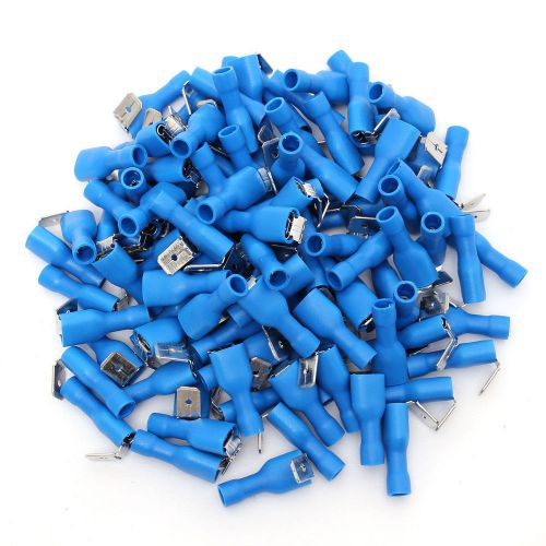 100pcs 16-14AWG Insulated Piggy Back Splice Crimp Electrical Terminal Connector