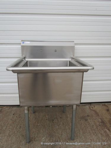 New  stainless steel 1 compartment sink, 16ga, bowl size 24&#034;x24&#034;x14&#034;, nsf for sale