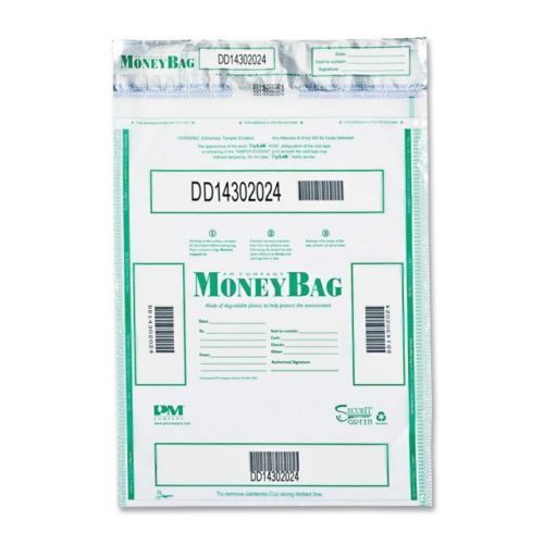 PM Company Security Triple Protection Tamper-Evident Deposit Bags, 100 PMC58052