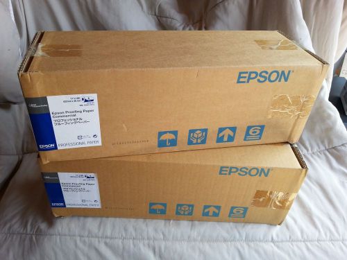 Set of 2 Boxes of Epson Commercial Proofing Paper, Semi-Matte 17&#034; x 100&#039; S042145