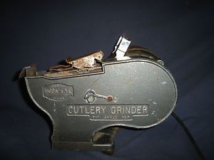 Hook-eye Cutlery Grinder  Vintage Knife Sharpener Atlantic Service Co Brooklyn