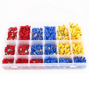 900PCS Assorted Crimp Terminal Set Insulated Electrical Wiring Connector Kits