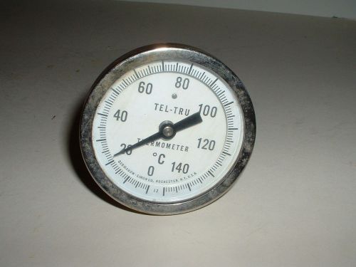 Germanow simon tel-tru thermometer 0-140 c. degree connecting hardware gauge for sale