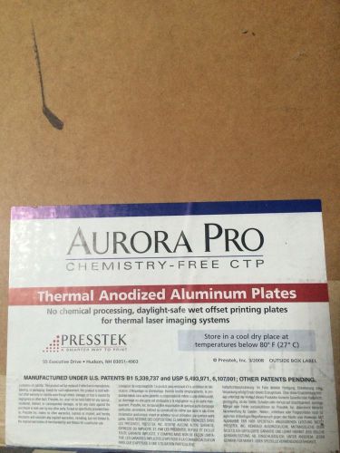 Aurora Pro CTP plates   Brand new in the box