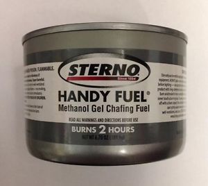 Lot of 6 Chafing Dish Fuel Cans - Burns For 2 Hours - Methanol Gel Sternos