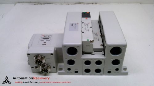 Smc vqc4-0011-bz  with attached part number ex250-sdn1-x122, manifold, n #226319 for sale