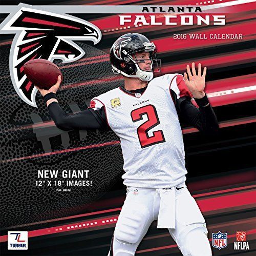 Turner Atlanta Falcons 2016 Team Wall Calendar, September 2015 - December 2016,