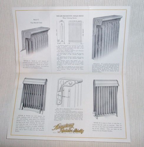 1916 ARMSTRONG RADIATOR SHIELDS ADVERTISING BROCHURE - THOMAS &amp; ARMSTRONG, OHIO