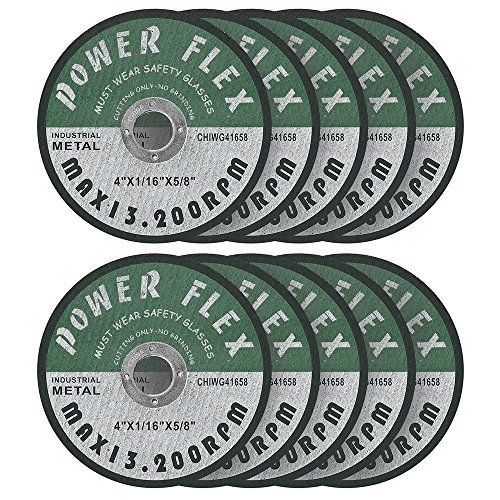 Ocm 4 x 1/16 x 5/8&#034; pre cut off wheels - 10 pack, for cutting all ferrous metals for sale
