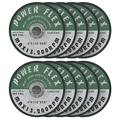 OCM 4 x 1/16 x 5/8&#034; Pre Cut Off Wheels - 10 pack, for cutting all ferrous Metals