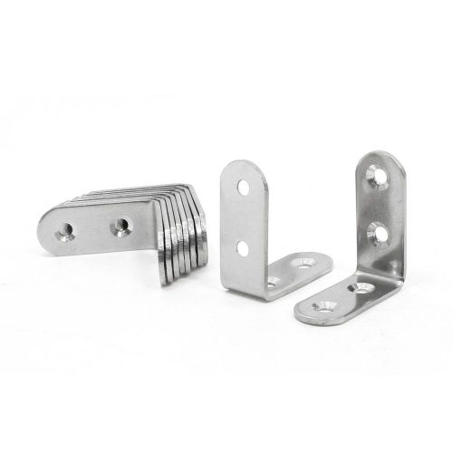 uxcell 40mm x 40mm x 17mm Stainless Steel 90 Degree Angle Bracket 10 Pcs