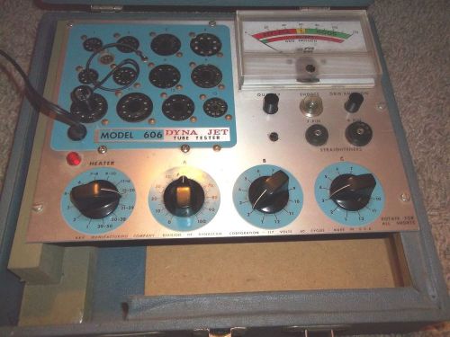 Vintage B&amp;K Dyna Jet Model 606 Tube Tester in Great Working Condition - Tubes