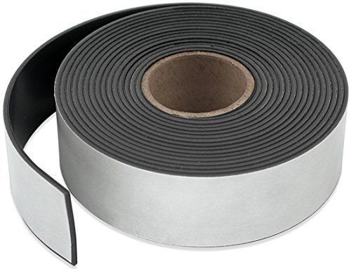 Master Magnetics Flexible Magnet Strip with Adhesive Back , 1/16&#034; Thick, 4&#034; 25 1
