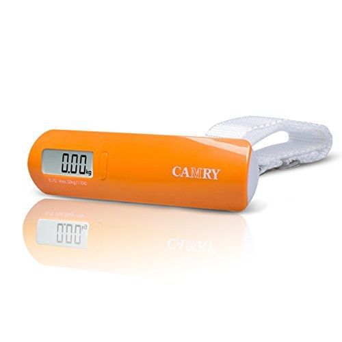 CAMRY Camry 5.31 x 3 Inches Digital Luggage Scale, Orange, One Size