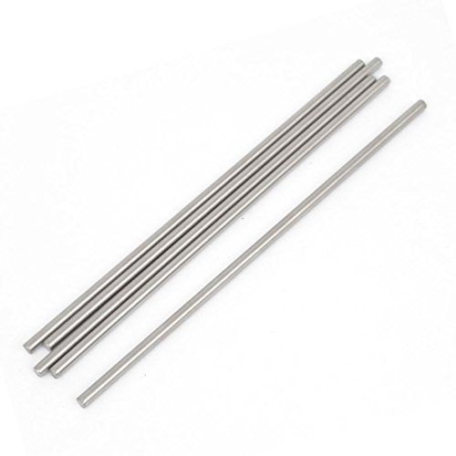 uxcell 5 Pcs RC Airplane Stainless Steel Round Rods Axles Bars 3mm x 120mm