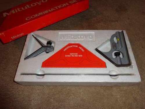 MITUTOYO Combinatiuon Square Set Steel 3 piece 180-903 Machinist