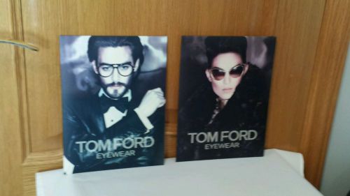 BRAND NEW SET OF TWO TOM FORD EYE-WEAR OPTICAL STORE DISPLAYS. SIZE 8&#034;/11&#034;