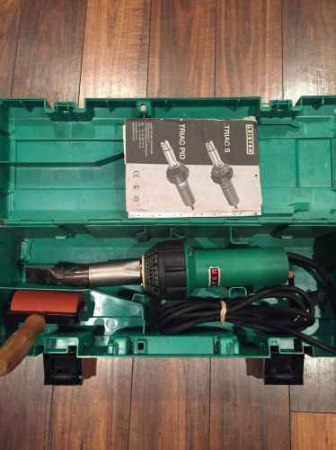 Leister handheld heat gun triac s with case 4&#034; hand roller for sale