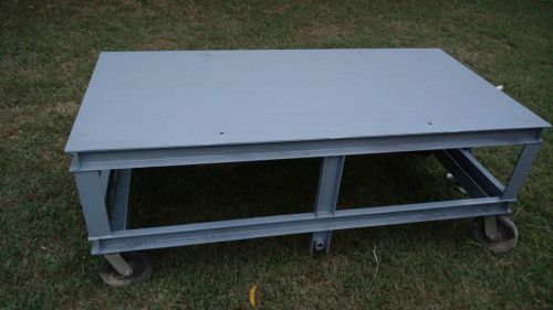 Extra heavy duty portable steel table