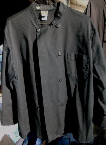 Chef coat 1 used chef designs black size 4xl long sleeve cotton blend for sale