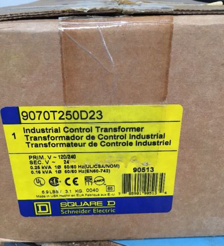 Square D 9070T250D23 Industrial Control Transformer 120/240V 50/60Hz