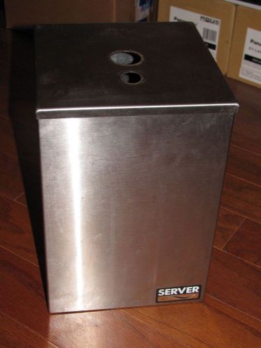 Used server 67580 ss1 single stand condiment dispenser no pump no spout for sale