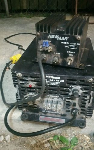 newmar 24 volt 18 amp continuous power supply and newmar  12 volt 6 amp power su
