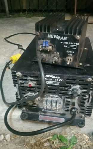 newmar 24 volt 18 amp continuous power supply and newmar  12 volt 6 amp power su