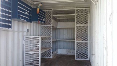 20&#039; steel workshop mc garage electric &amp; lights storage cargo shipping container for sale