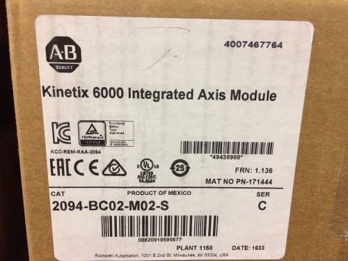 2016 FACTORY SEALED Allen Bradley 2094-BC02-M02-S /C  Make Offer Must Go!